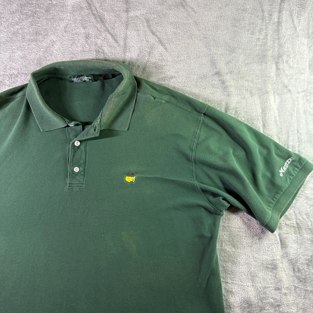 VTG Masters Collection Golf Polo Shirt Mens XL Green Augusta Golf (READ)
